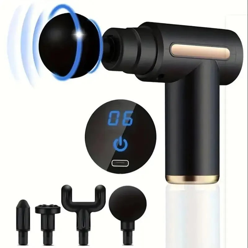 Mini Pro Massage Gun - Handheld Percussion Therapy for Muscles (Back, Neck, Legs)