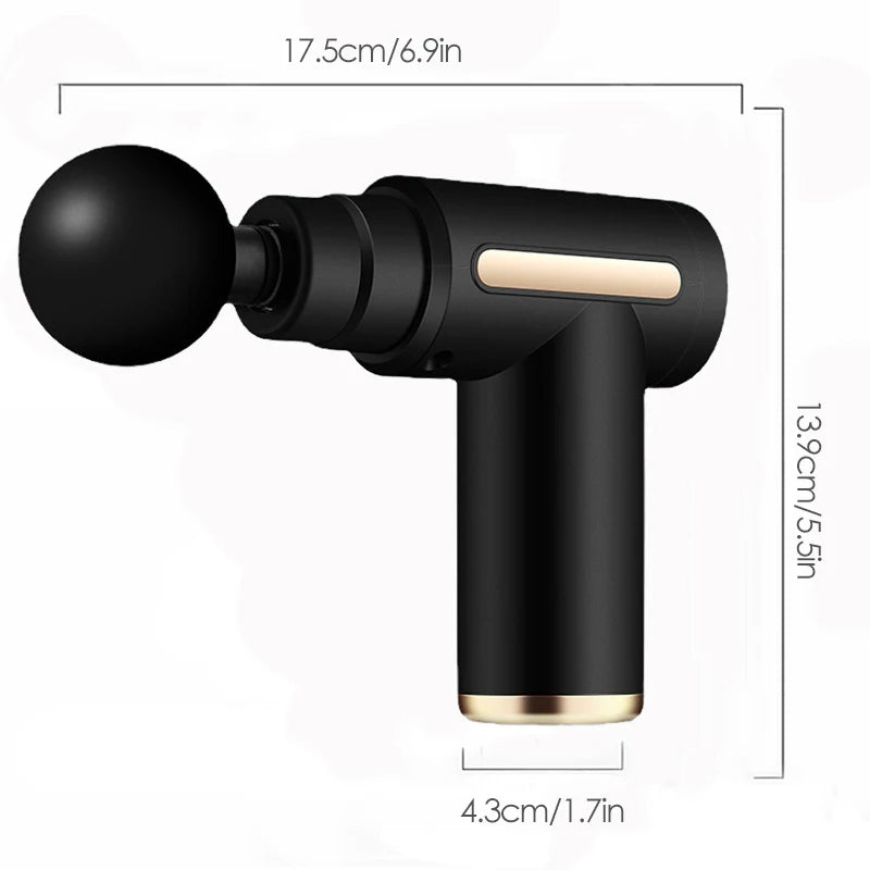 Mini Pro Massage Gun - Handheld Percussion Therapy for Muscles (Back, Neck, Legs)