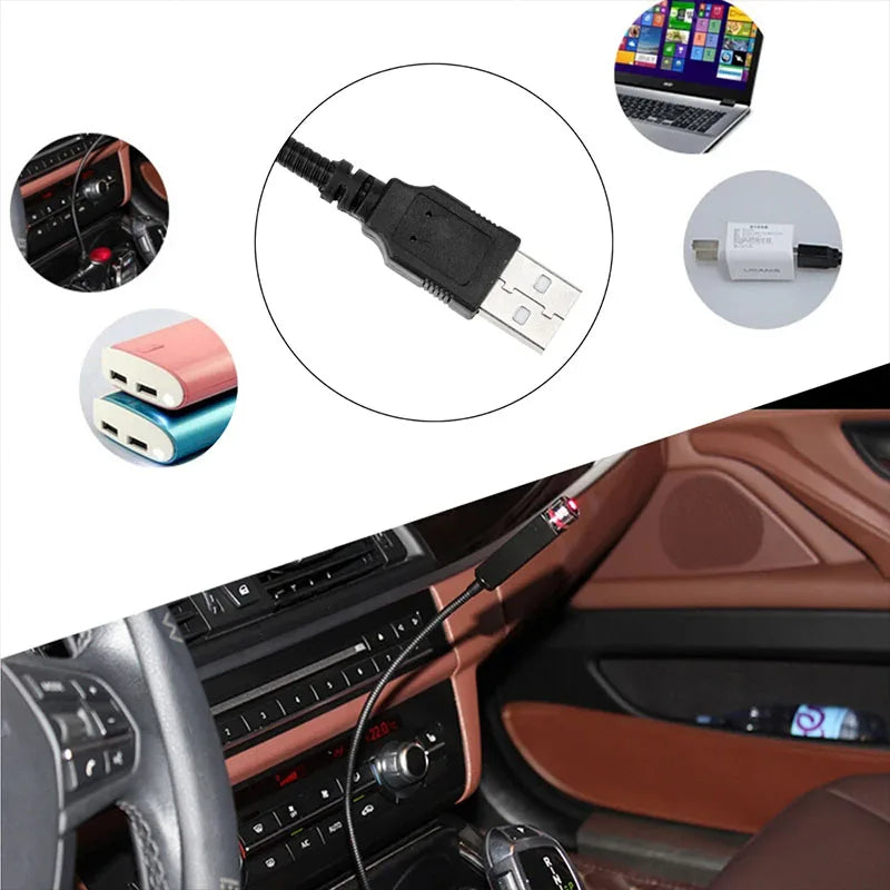 جهاز عرض النجوم LED الرومانسي - إضاءة USB للمجرة لسقف السيارة والأجواء الداخلية