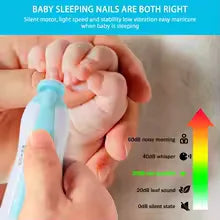 Baby Electric Nail Trimmer Set – Safe, Whisper-Quiet, LED Grooming Kit