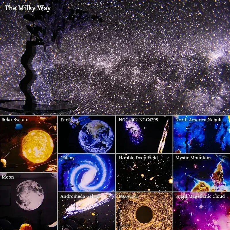 12-in-1 Galaxy Projector – HD Starry Sky Planetarium Light for Kids & Adults