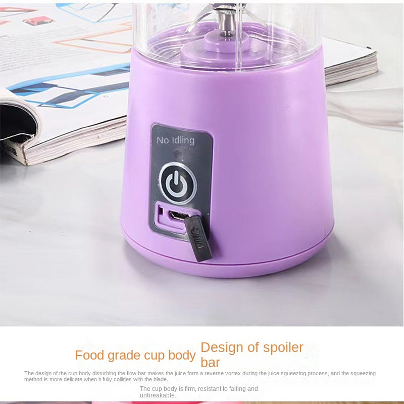 NutriBlend Pro™ – Portable USB Rechargeable Juicer with 380ml Capacity & Smart Safety System
