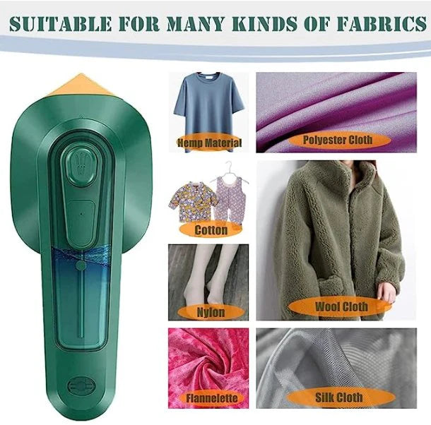 Portable Mini Iron | Travel-Friendly 2-in-1 Steamer & Iron
