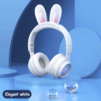 سماعات رأس LunaBunny™ Pro اللاسلكية - سماعة أذن أرنب متوهجة RGB مع وقت تشغيل يصل إلى 12 ساعة وبلوتوث 5.0