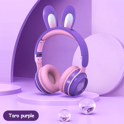 سماعات رأس LunaBunny™ Pro اللاسلكية - سماعة أذن أرنب متوهجة RGB مع وقت تشغيل يصل إلى 12 ساعة وبلوتوث 5.0