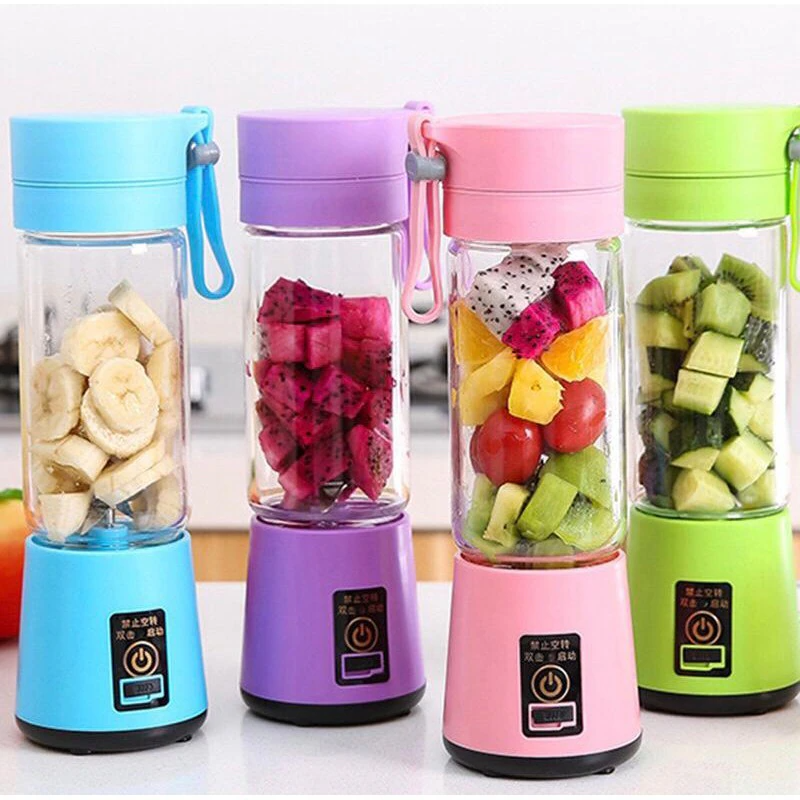 NutriBlend Pro™ – عصارة محمولة قابلة لإعادة الشحن عبر USB بسعة 380 مل ونظام أمان ذكي