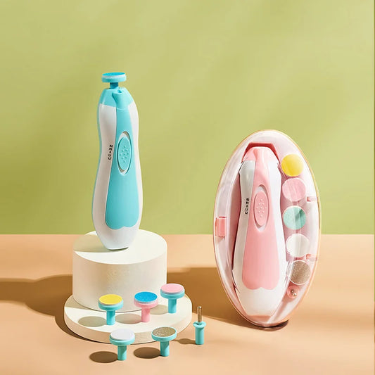 Baby Electric Nail Trimmer Set – Safe, Whisper-Quiet, LED Grooming Kit