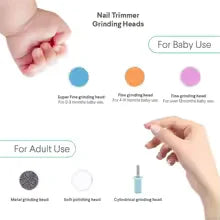 Baby Electric Nail Trimmer Set – Safe, Whisper-Quiet, LED Grooming Kit