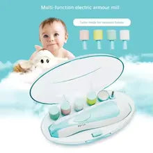 Baby Electric Nail Trimmer Set – Safe, Whisper-Quiet, LED Grooming Kit