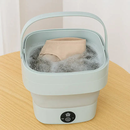 Foldable Mini Washing Machine – Portable Travel Laundry Washer