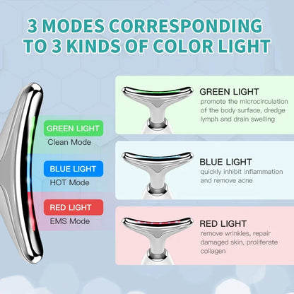 Anti-Wrinkle Beauty Apparatus – Instant Lift, EMS & LED Skin Tightening Device
