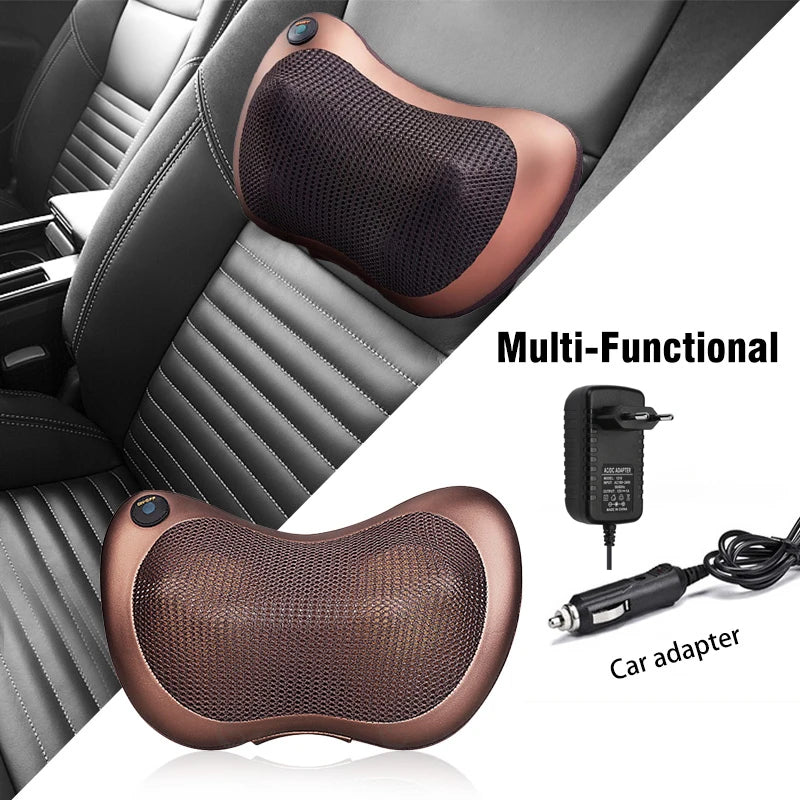Shiatsu Massage Pillow – Electric Neck & Body Massager with Heat