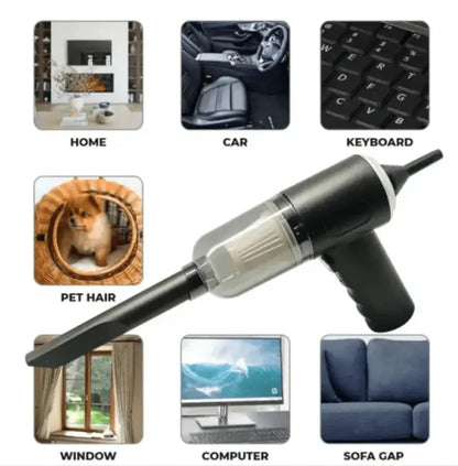 Wireless Car Vacuum Cleaner – Cordless High Suction Mini Handheld