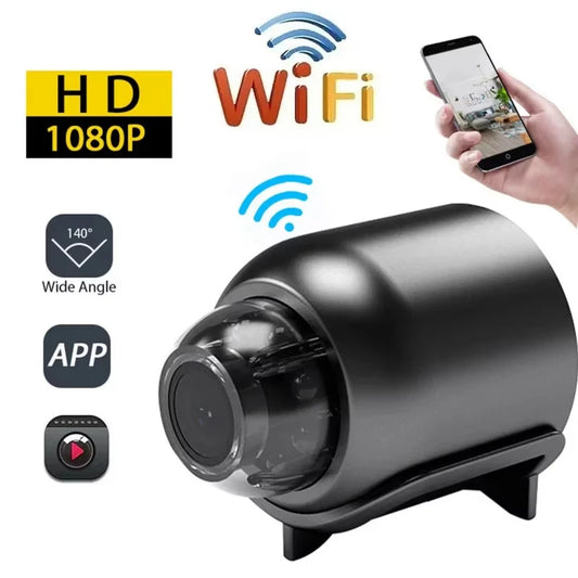 X5 StealthCam Pro - كاميرا تجسس بدقة 1080 بكسل بتقنية WiFi مع رؤية ليلية وعدسة بزاوية واسعة 140 درجة