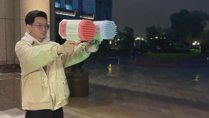 Bazooka Bubble Gun – 69-Hole Rechargeable Bubble Blaster Toy