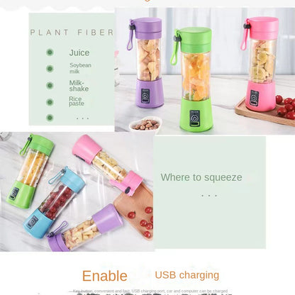 NutriBlend Pro™ – عصارة محمولة قابلة لإعادة الشحن عبر USB بسعة 380 مل ونظام أمان ذكي
